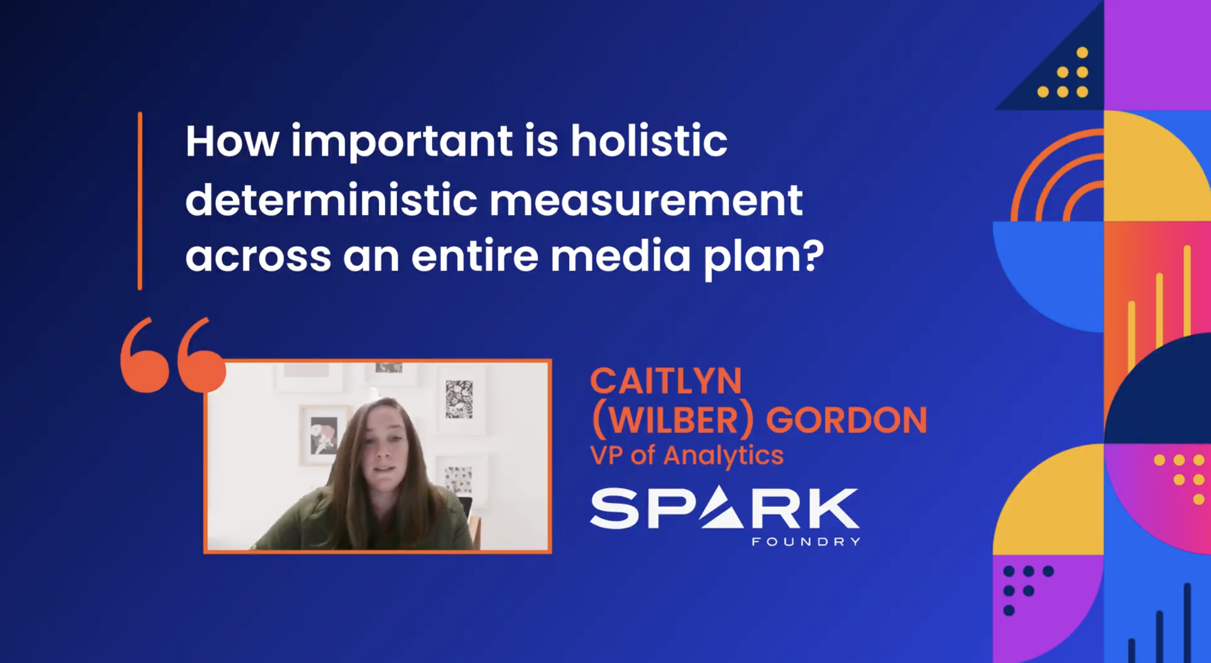 Image of Caitlyn Wilber Gordon, VP of Analytics at Spark Foundry.